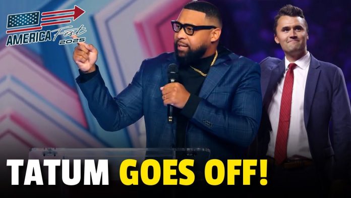 Officer Tatum UNLOADS in AmFest Speech and HONORS Charlie Kirk's Legacy