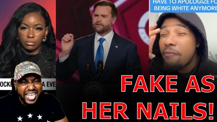 Black Liberals MELTDOWN Over JD Vance ROASTING 'FAKE AS HER NAILS' Ghetto Democrat At TPUSA Event!