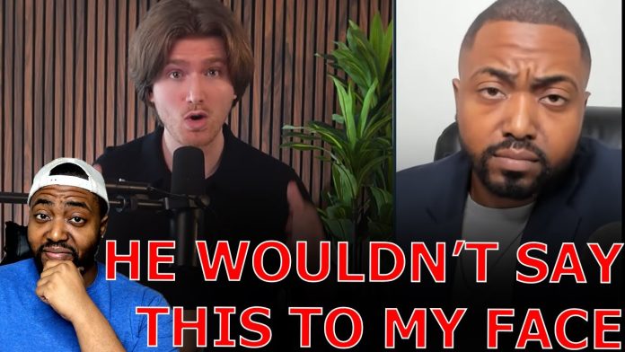 Gaslighting White Liberal Calls Black Conservative A 'C*CK' While Getting SCHOOLED During Debate!