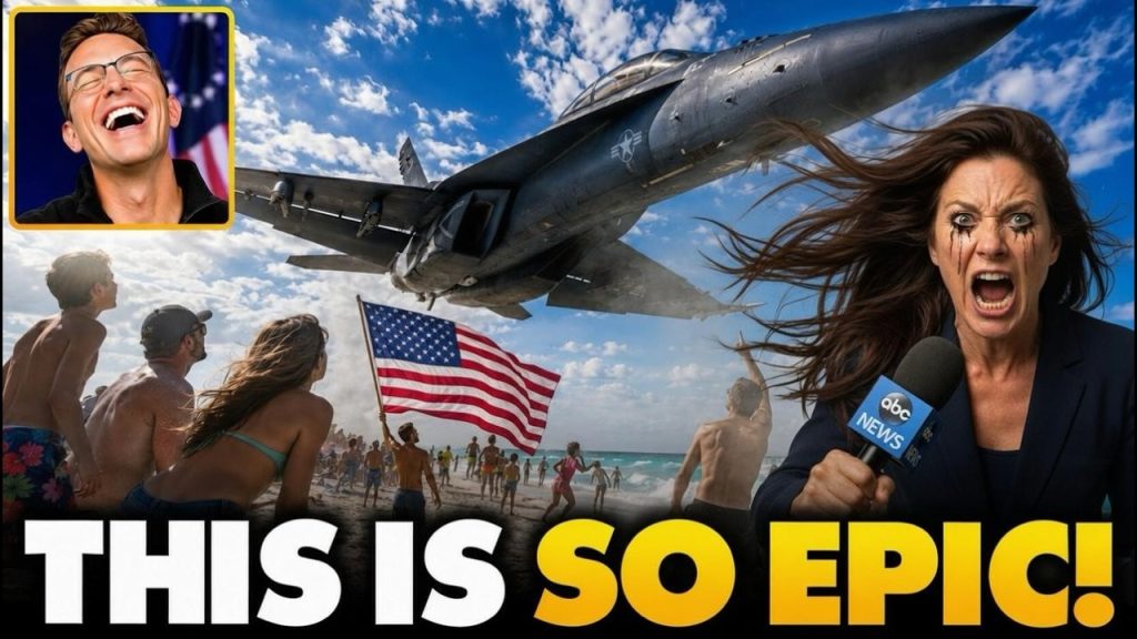 Lib Reporters FREAK as US Military Jets Buzz Beach At INSANE Eye-Level | Pentagon Response is PURE…🔥